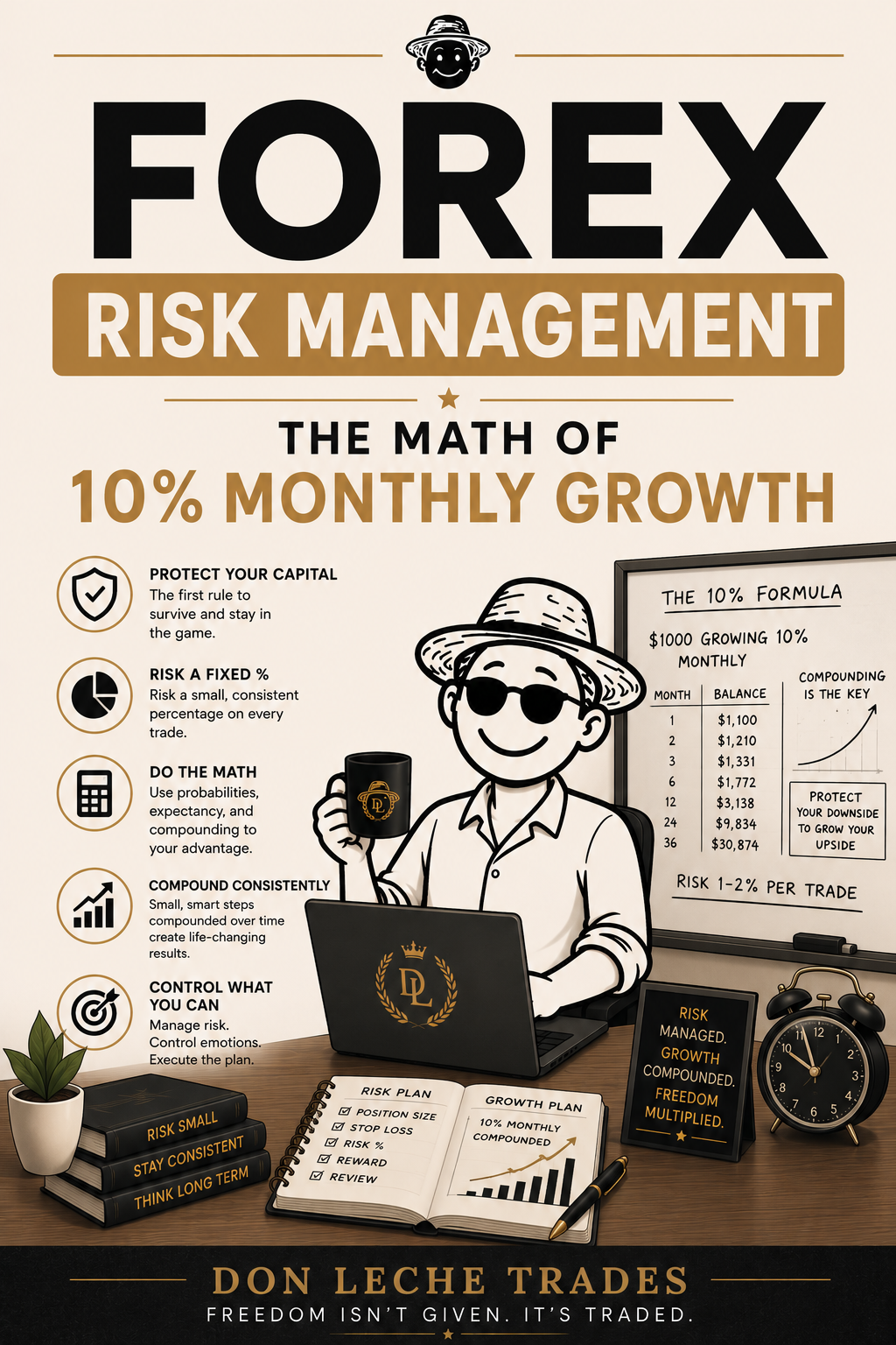 Forex Risk Management: The Math of 10% Monthly Growth